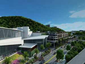 Seaside town 3D Model