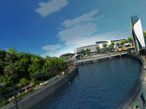 Seaside town 3D Model
