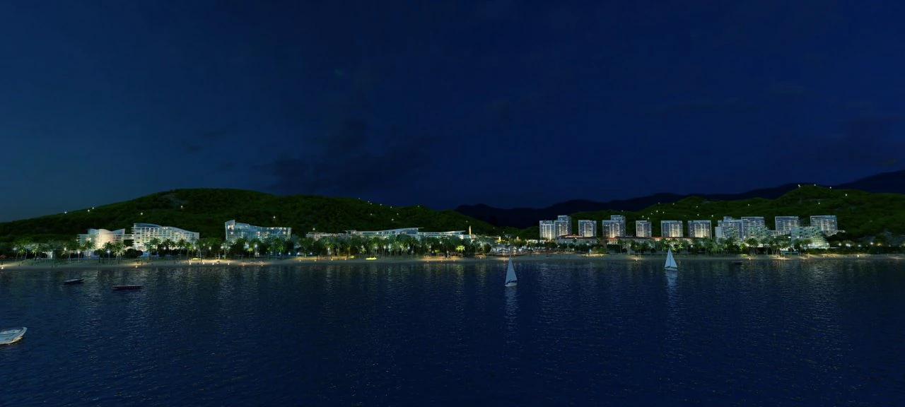 Seaside town 3D Model .c4d .max .obj .3ds .fbx .stl .blend 