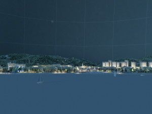 Seaside town Model 3D