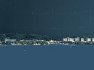 Seaside town 3D Model