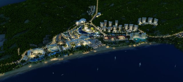 Seaside town 3D 모델 .c4d .max .obj .3ds .fbx .stl .blend 