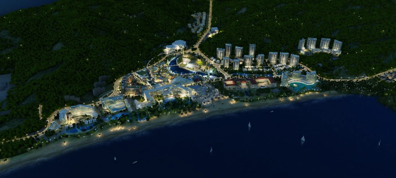Seaside town 3D Model .c4d .max .obj .3ds .fbx .stl .blend
