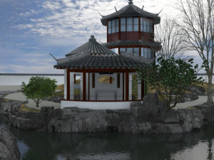 Summer house 3D 模型