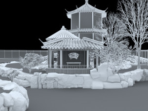 Summer house 3D 模型