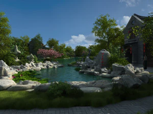 Ancient town 3D Model