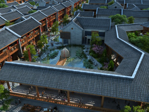 Ancient town Model 3D