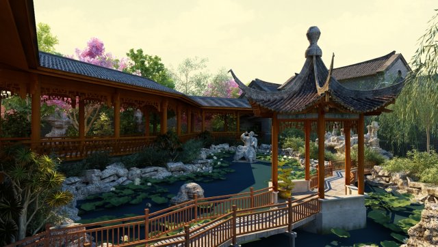 Ancient building 3D Модель .c4d .max .obj .3ds .fbx .stl .blend 