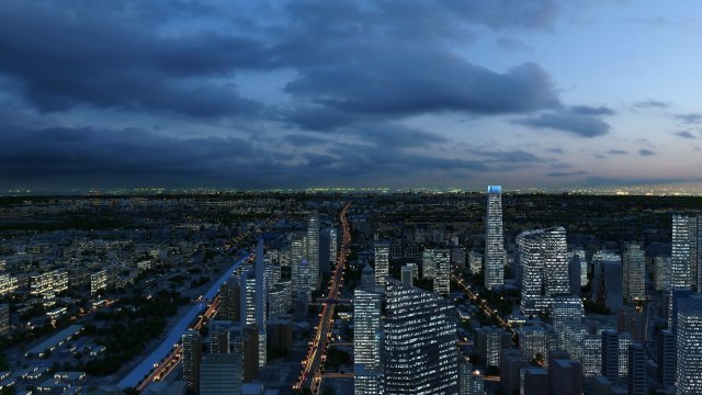 Beijing Changan Avenue 3D Model .c4d .max .obj .3ds .fbx .stl .blend 