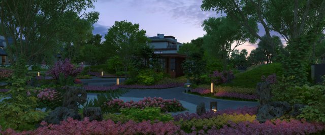 Villa Modèle 3D .c4d .max .obj .3ds .fbx .stl .blend 