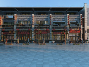 Commercial street 3D 모델