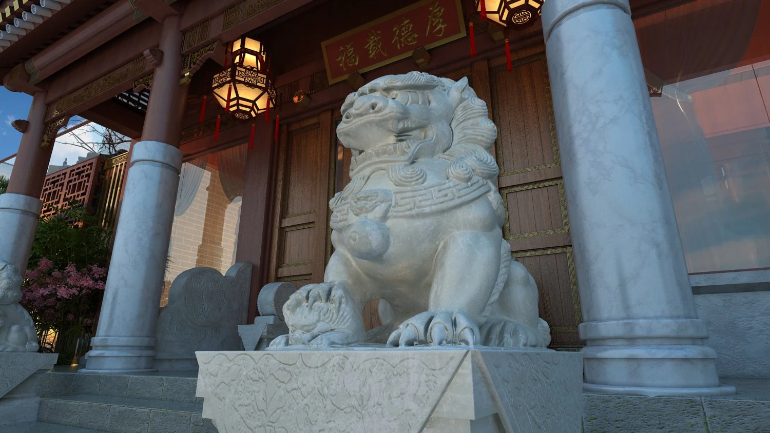 Bangunan kuno Model 3D .c4d .max .obj .3ds .fbx .stl .blend 