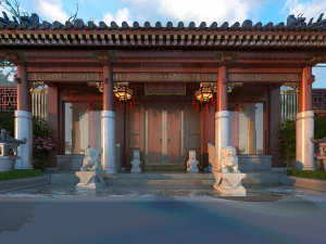 Bangunan kuno Model 3D