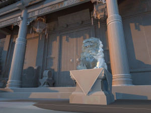 Ancient building Modello 3D