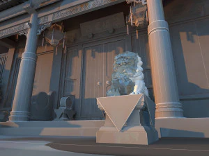 Bangunan kuno Model 3D