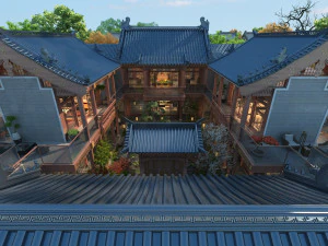 Bangunan kuno Model 3D