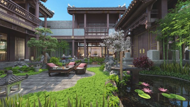 Ancient building 3D Модель .c4d .max .obj .3ds .fbx .stl .blend 