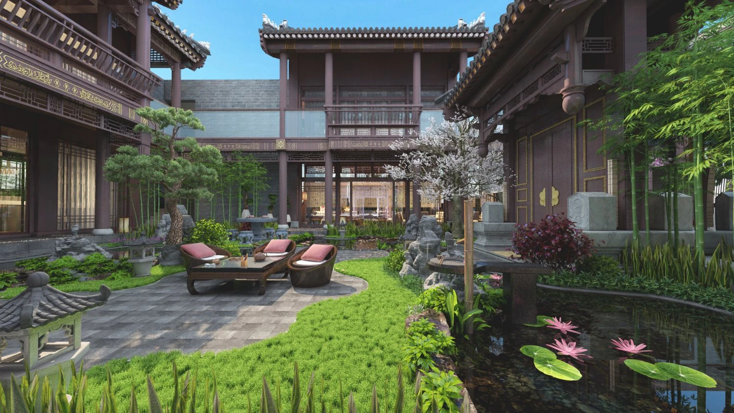 Ancient building 3D Model .c4d .max .obj .3ds .fbx .stl .blend 