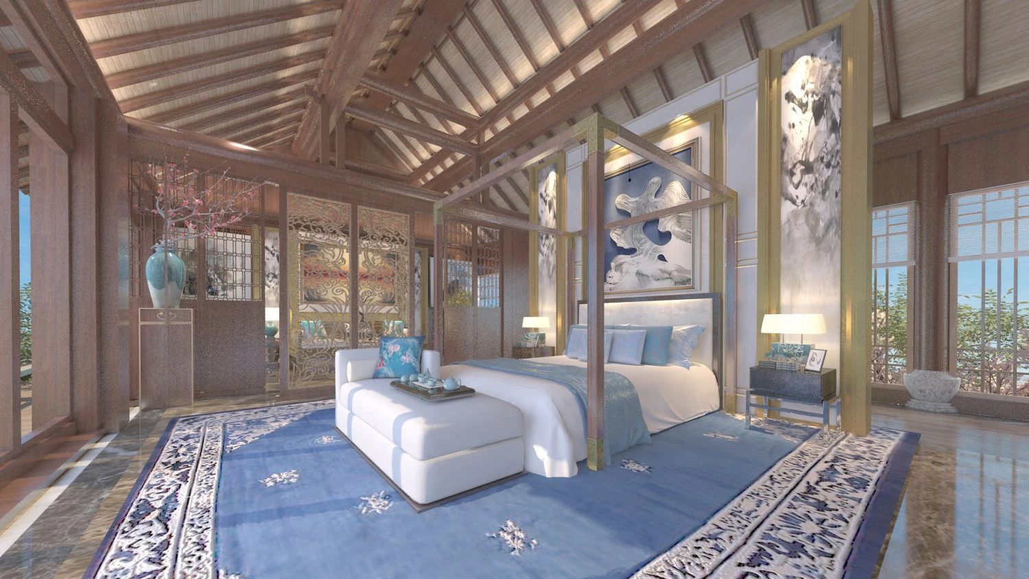 Ancient building 3D Model .c4d .max .obj .3ds .fbx .stl .blend 