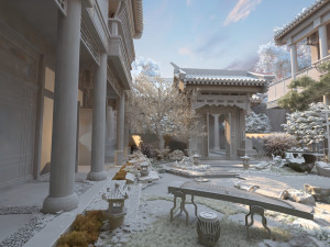 Ancient building 3D मॉडल