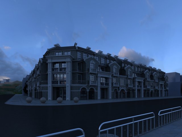 Bank Building Modèle 3D .c4d .max .obj .3ds .fbx .stl .blend 