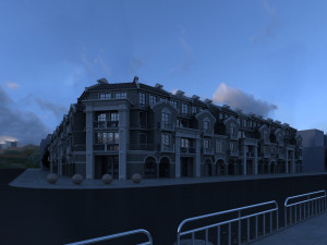 Bank Building 3D Model