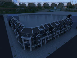 Bank Building 3D Model