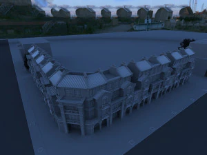 Bank Building 3D Model