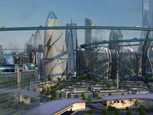 Futuristic city 3D Модель