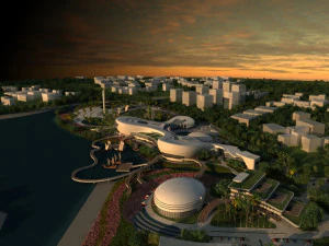 Constru&ccedil;&atilde;o da cidade Modelo 3D