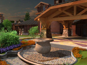 Small town 3D Model