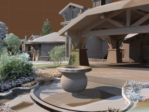 Small town 3D Model