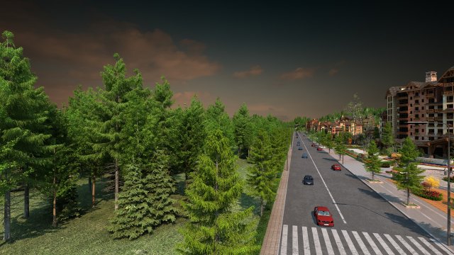 Small town 3D 模型 .c4d .max .obj .3ds .fbx .stl .blend