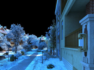 Snow scene 3Dモデル