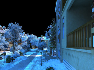 Snow scene Model 3D