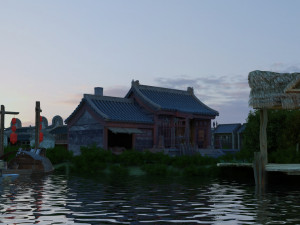 Ancient building Model 3D