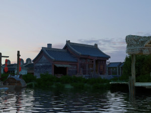 Ancient building Model 3D