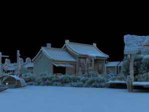 Ancient building Model 3D