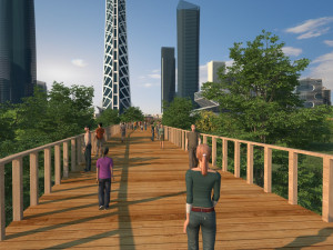 Wooden bridge Modelo 3D