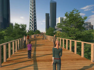 Wooden bridge 3D Model