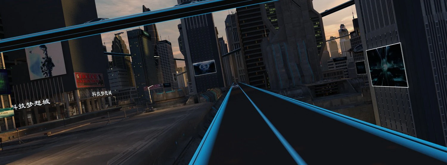 Futuristic city 3D Model .c4d .max .obj .3ds .fbx .stl .blend 