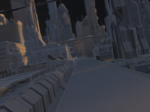 Futuristic city Model 3D