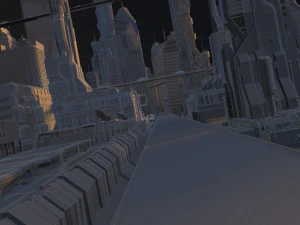 Futuristic city 3D Model