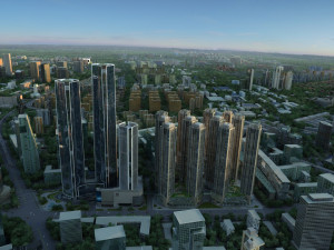 City building 3D Model