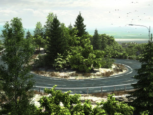 Winding road 3D Model