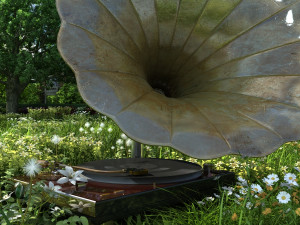 Phonograph 3D-Modell