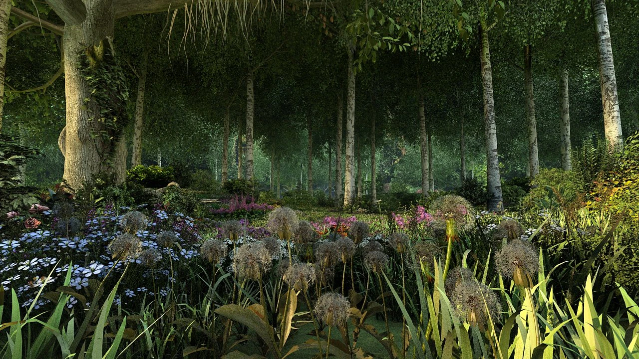 숲 3D 모델 .c4d .max .obj .3ds .fbx .stl .blend