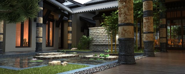 Ancient clubhouse 3D Model .c4d .max .obj .3ds .fbx .stl .blend