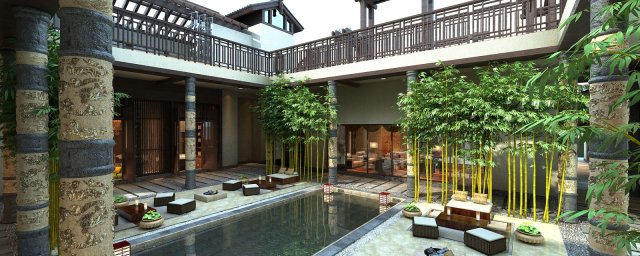 Ancient clubhouse 3D 模型 .c4d .max .obj .3ds .fbx .stl .blend 