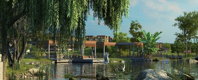 Island building 3D Модель .c4d .max .obj .3ds .fbx .stl .blend 